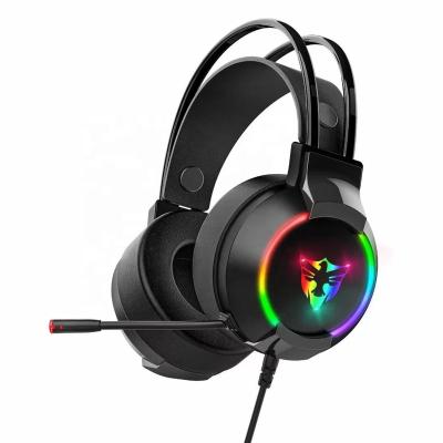 China G606 Earphone Head-Mounted RGB Luminescent Headset Wired Gaming Headset LOL Noise Canceling Adjustable Band Ps4 7.1 for sale