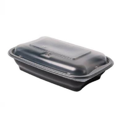 China Microwavable Disposable Reusable Meal Prep Container 3 Compartment Food Storage Box for sale