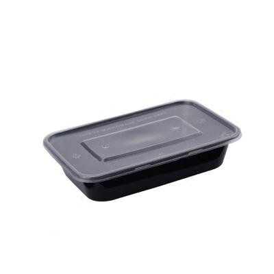 China PP Microwavable Disposable Microwave Food Storage Boxes Bento Box Takeaway Plastic Food Safe Containers With Lid for sale