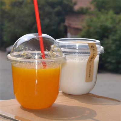 China Factory Price Eco - Friendly 10oz PP PET Transparent Disposable Plastic Cup With Lid for sale