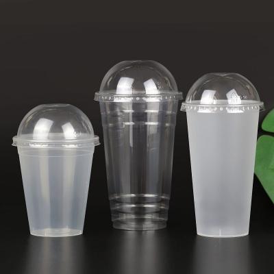 China Custom Plastic Disposable Dome Disposable Universal Lids For Coffee Milktea Cups for sale