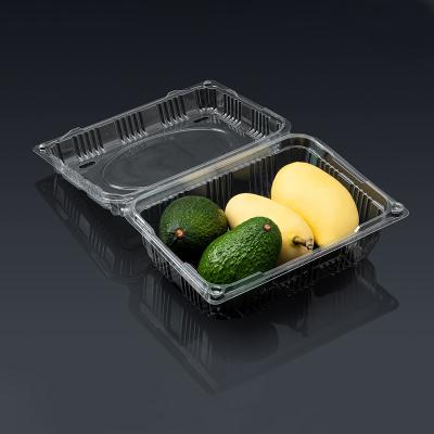 China Custom Disposable Clear Plastic Blister Clamshell Vegetable Fruit Packaging Box Disposable for sale