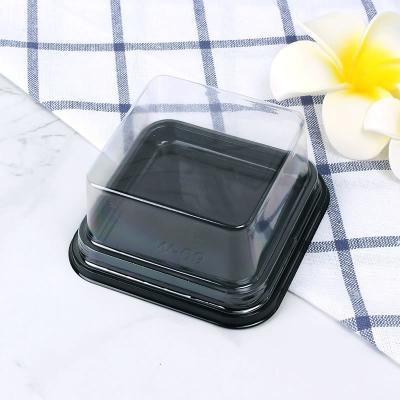 China Wholesale Disposable Container Square Disposable Food Cookies Dessert Cake Packaging Box for sale