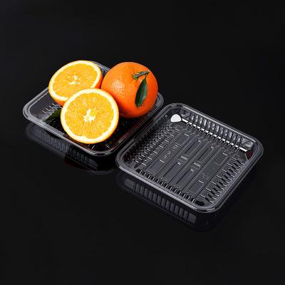 China Good Quality Food Grade Disposable Clear Supermarket Fruit Vegetable Packaging Plastic Tray for sale