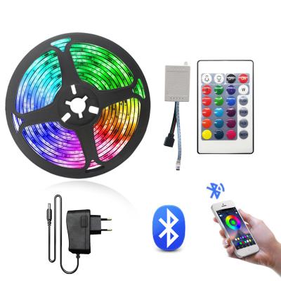 China Wifi App Music LED Strip Remote Control IR Smart 5050 Flexible Waterproof RGB LED Strip Light for sale