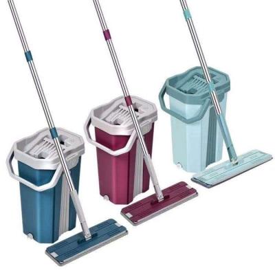 China Large Stocked Face - White Card Quick Clean Mop & Bucket Set for sale