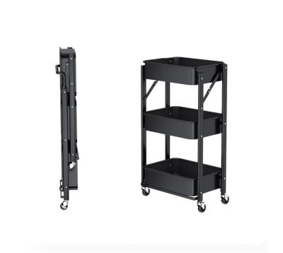 China Corrosion Protection Factory Warehouse Shelves Folding Wholesale Portable Kitchen Rack for sale