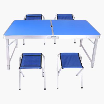 China (Height) Adjustable Picnic Tables Chairs Can Be Placed On Car Light Folding Small Portable Dining And Chair Aluminum Alloy Table for sale