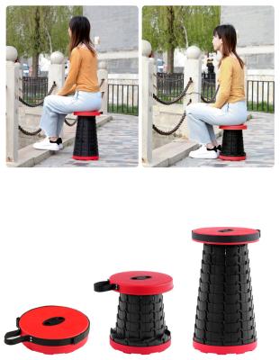 China Adjustable (Height) In Multiple Colors Outdoor Travel Folding Retractable Stool for sale