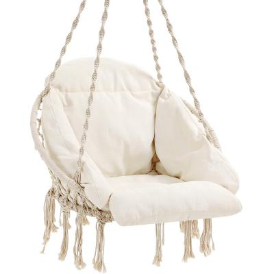 China Strong Exquisite Dreamy Round Cotton Rope Macrame Hammock Chair for sale