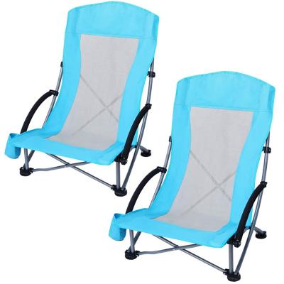 China Contemporary Outdoor Furniture Factory Specializes Lightweight Portable Metal Folding Chair for sale