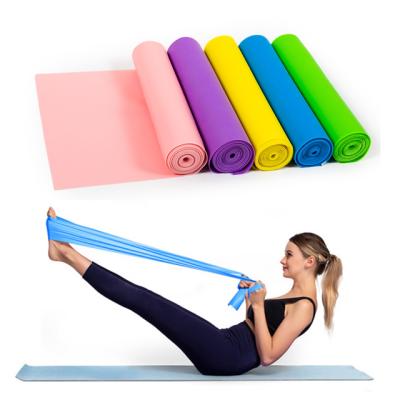 China Lightweight Resistance Bands Long Stretch Bands For Yoga Pilates Physiotherapy Gym Workout Professional Latex Elastic Resistance Band for sale