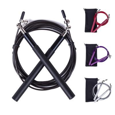 China PU Adjustable Rope Length Speed ​​PVC Custom Logo Weighted Jump Rope For Fitness Exercise for sale