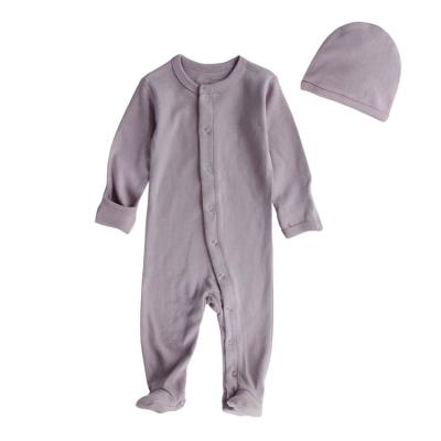 China Custom (Classic) Casual Newborn Baby Long Sleeve Footie Infant Cotton Romper Jumpsuit for sale