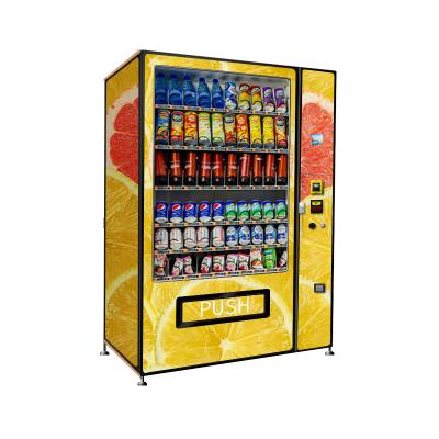 China Metro Station New Products 2021 Orange Beverage Vending Machine Automatic For Metro Station for sale