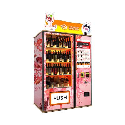 China 2021 New Metro Station Dimension H: 1940mm W: 1275mm D: 790mm Grocery Beeer Vending Machine Glass Cabinet for sale