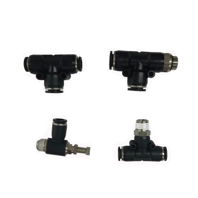 China Material of Construction Shops Pneumatic Component Connector Tube Fittings Quick Fit Plastic Pneumatic Fittings for sale