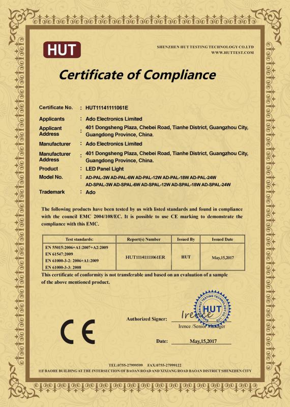 CE-EMC - ADO ELECTRONICS LIMITED