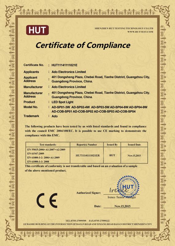 CE-EMC - ADO ELECTRONICS LIMITED