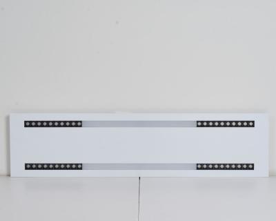 China Anti Glare flat panel led ceiling light 80Ra UGR 22 Metal fixture Linear Light 2x4 led flat panel light for sale