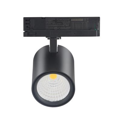 Китай 30W led track lights dimmable Non Flicker Dali Dimmable 3000LM 90Ra Black 4000K 0.9PFC 5 years 38° indoor shop lighting продается