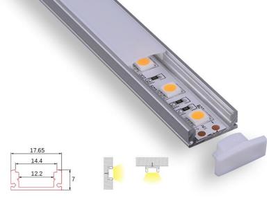 China Sliver Led Strip Aluminum Channel , Super Slim Led Strip Light Aluminium Extrusion for sale