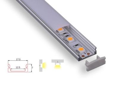 China Customized Aluminium Channel Profiles , Slim 7mm Flex Led Strip Diffuser for sale