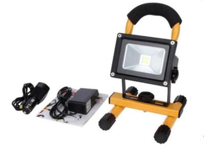 China 10W Waterproof Rechargeable LED Flood Lights Black Aluminum 4 Hours Portable for sale