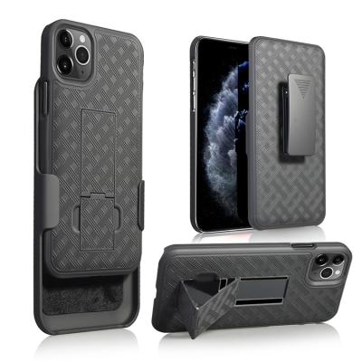 China Shockproof Rubberized Armor Mobile Phone Case Cover Combo Kickstand with Belt Clip for iphone 12 for sale