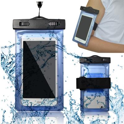 China Real Waterproof PVC Waist Bag Universal Waterproof Mobile Phone Case Waterproof Phone Bag for sale