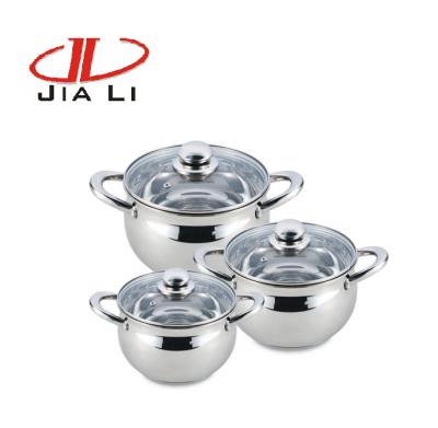 China Sustainable Hot Selling 6pcs Apple Shape Stainless Steel Cookware Set for sale