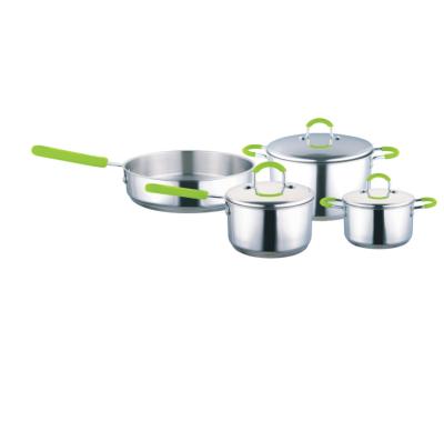 China Viable Wholesale Cooklover Non-Stick Pans Cooking Pots Sets Camping Cookware One Set for sale