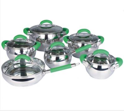 China Sustainable 12Pcs Apple Shape Cookeare Set for sale