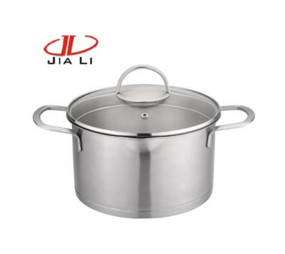 China Kitchen Sustainable Single Food Stainless Steel Hot Pots Non Stick Dish Casserole for sale