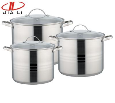 China Factory wholesale OEM sustainable pot set kitchenware promotion 6 pcs high quality cookware set for sale