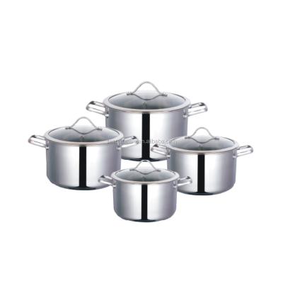 China Sustainable Cutting Edge Dining Cookware Set (Jl-0808) New Product Acciaio Inox Antiaderente Set for sale