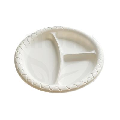 China CLASSIC Biodegradable Dish Eco-Friendly Tableware 100% Compostable Plastic Dishes For Fast Food for sale