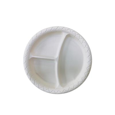 China 3 Compartment CLASSIC Eco Friendly 100% Biodegradable Disposable Compostable Plastic Dishes for sale