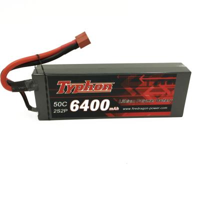 China TYPHON 6400MAH 7.4V 50C 2S2P HARD CASE LIPO BATTERY for sale