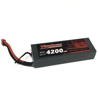 China TYPHON 4200MAH 7.4V 35C 2S1P HARD CASE LIPO BATTERY for sale