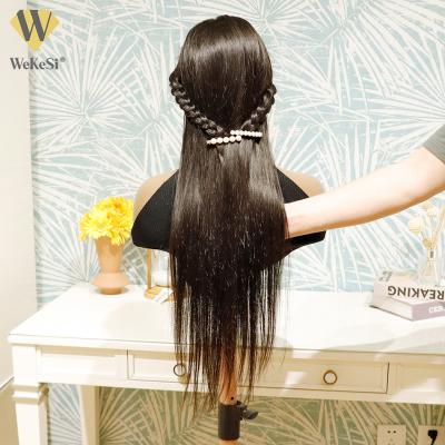 China Cambodian Raw Silky Straight Wave 12A Cuticle Aligned Hd Straight Human Hair Lace Front Wig For Black Women Transparent Bone Full Lace Hair Wig for sale