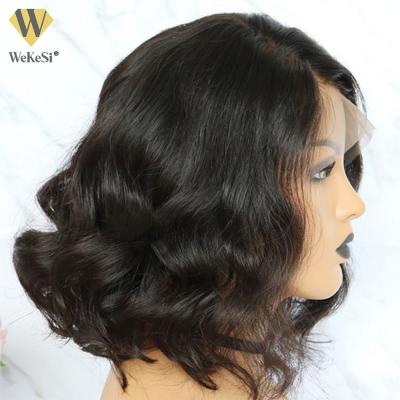 China Deep Wave Bob Wigs Human Hair 13X4 Deep Wave Lace Front Human Hair Wigs Lace Front Virgin Hair Vendor Wig for sale