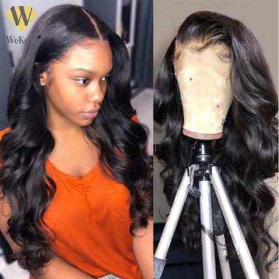 China Factory Wholesale Cheap Natural Brazilian Hair 13*6 Color Wave Silky Straight Lace Front Wigs For Women Curly Hair Short Wigs Color for sale