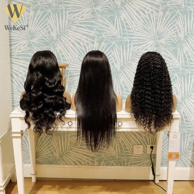 China Body Wave 28 30 Inch Body Wave 13x4 Lace Front Human Hair Wig 200% Density Glueless Headband Pre Plucked Brazilian Hair Wig For Black Women for sale