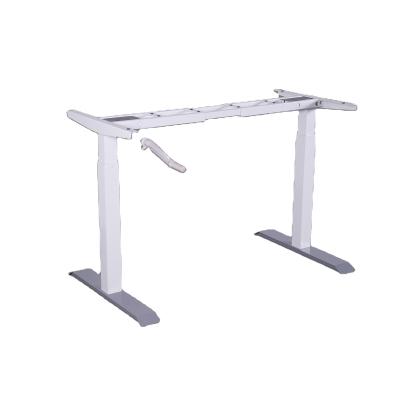 China (Size) Manual Pneumatic Height Adjustable Adjustable Desks For Home Office Sit / Working Stands, 48*24 Inches Desk Frame With Natural Board for sale