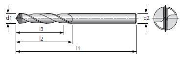 China Diamond Twist Drill Te koop