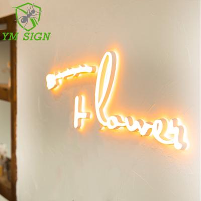 China Buildings Maker Store Custom Wall Mounted Shop Led Acrylic 3d Letter Logo for sale