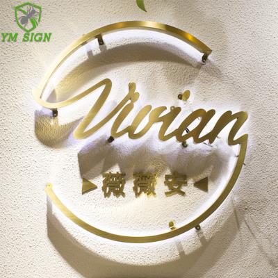 China Buildings backlit luminous letters 3d led channel letter sign acrylic led backlit sign company acrylic logo for sale