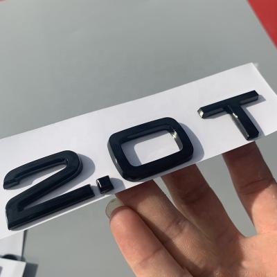 China 3D 2.0T 3.0T A4 A5 Q3 Easy Removable Car Fender Side Logo Front And Rear Sticker Car Trunk Door Emblem Emblem Sticker Styling Accessories for sale