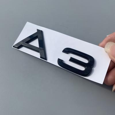 China Car Easy Removable Sticker For Audi A3 A4 A5 A6 A7 A8 Q3 Q5 Q7 3.2 3.0T 2.0T 4.2 Rear Emblem Logo Badge Decal Car Trunk Displacement 2.4 3.6 for sale